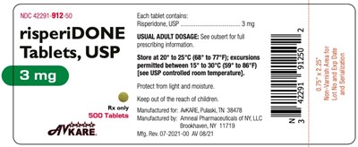 3 (912 50 3mg 500ct)
